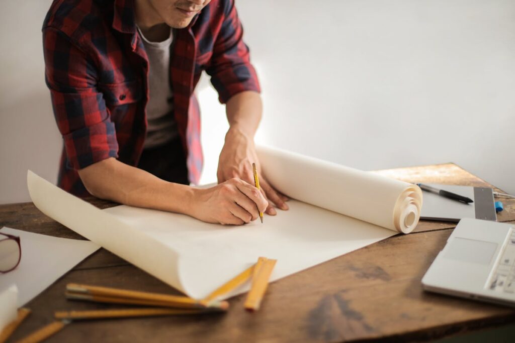 Couple reviewing insurance documents at home